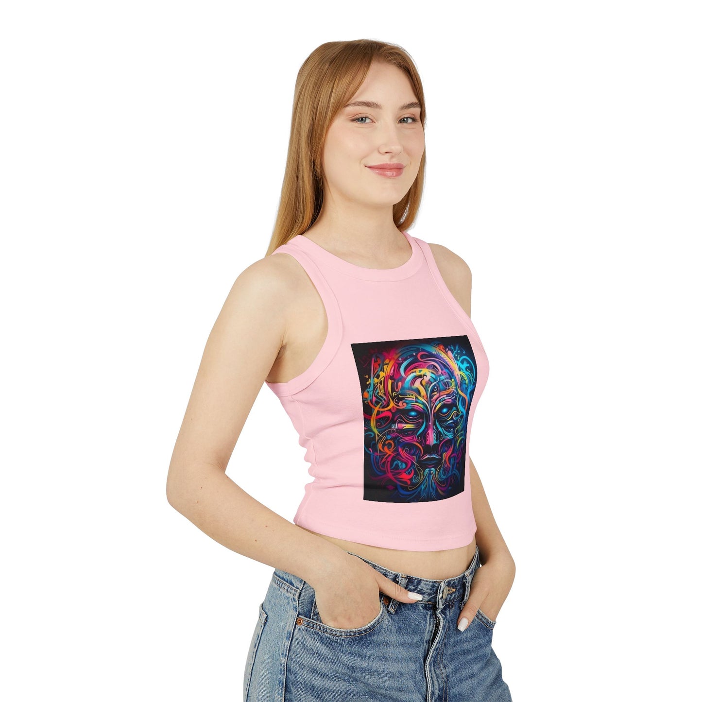 Women's Micro Rib Racer Tank Top