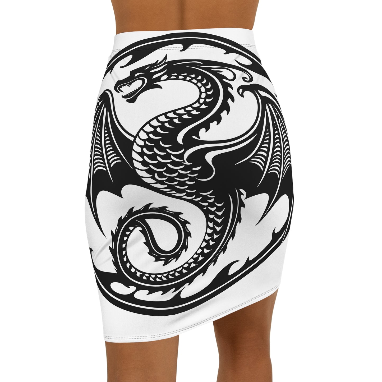 Women's Mid-Waist Pencil Skirt (AOP)