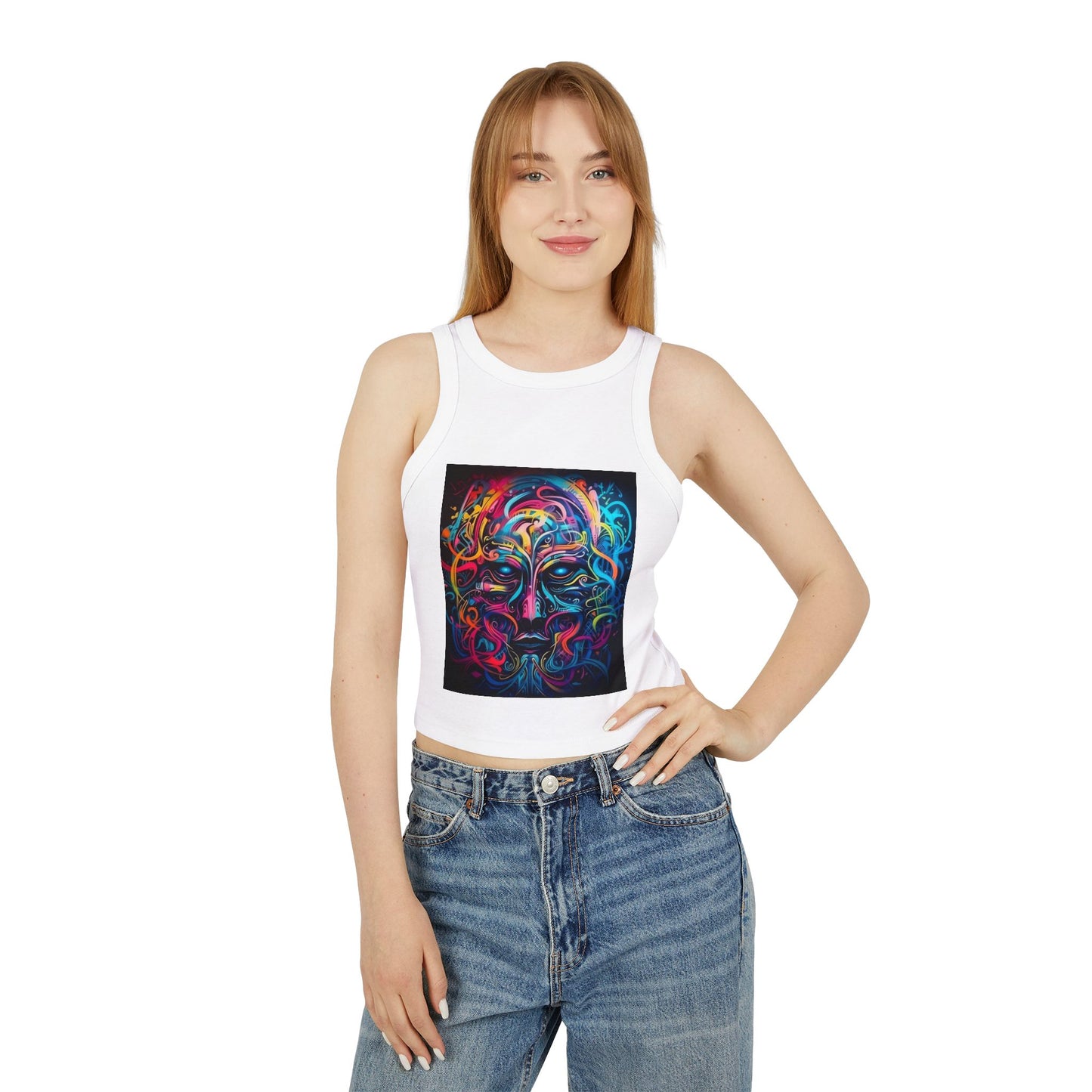Women's Micro Rib Racer Tank Top