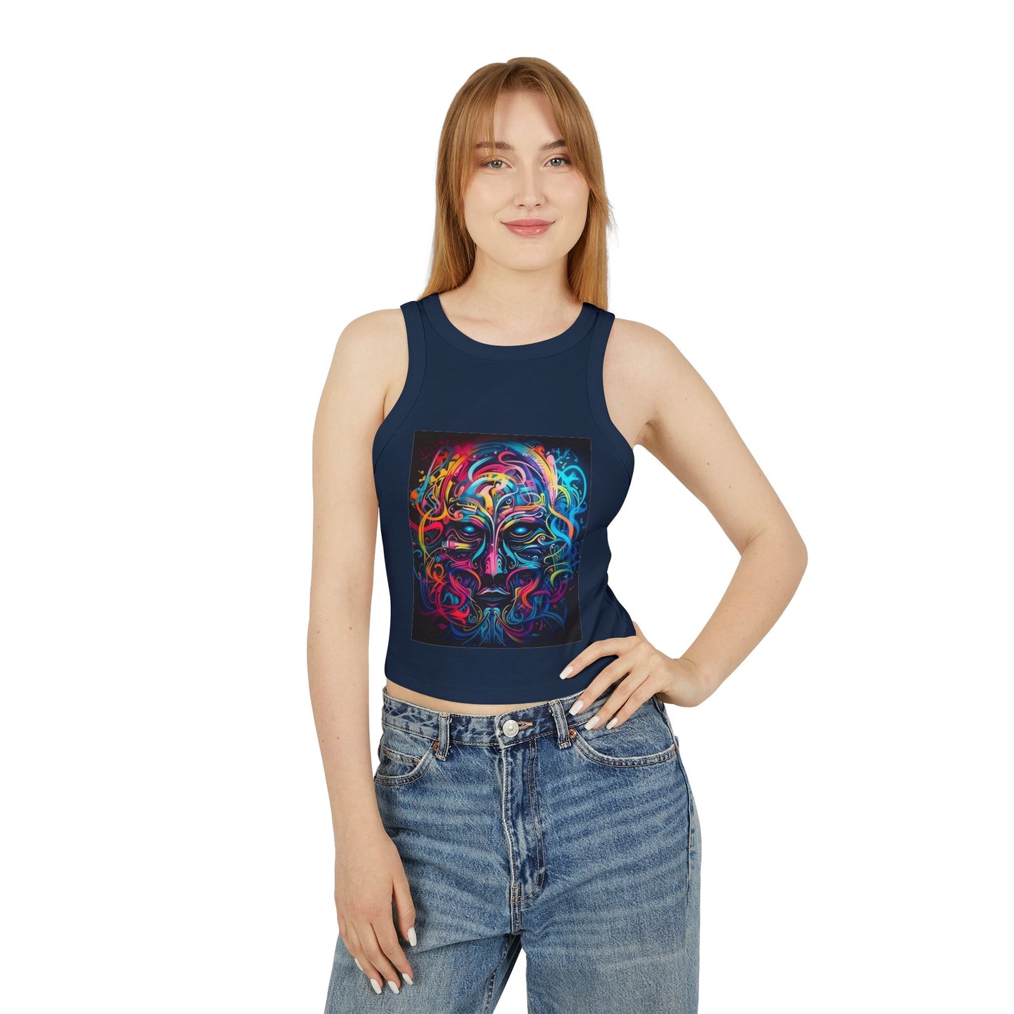 Women's Micro Rib Racer Tank Top