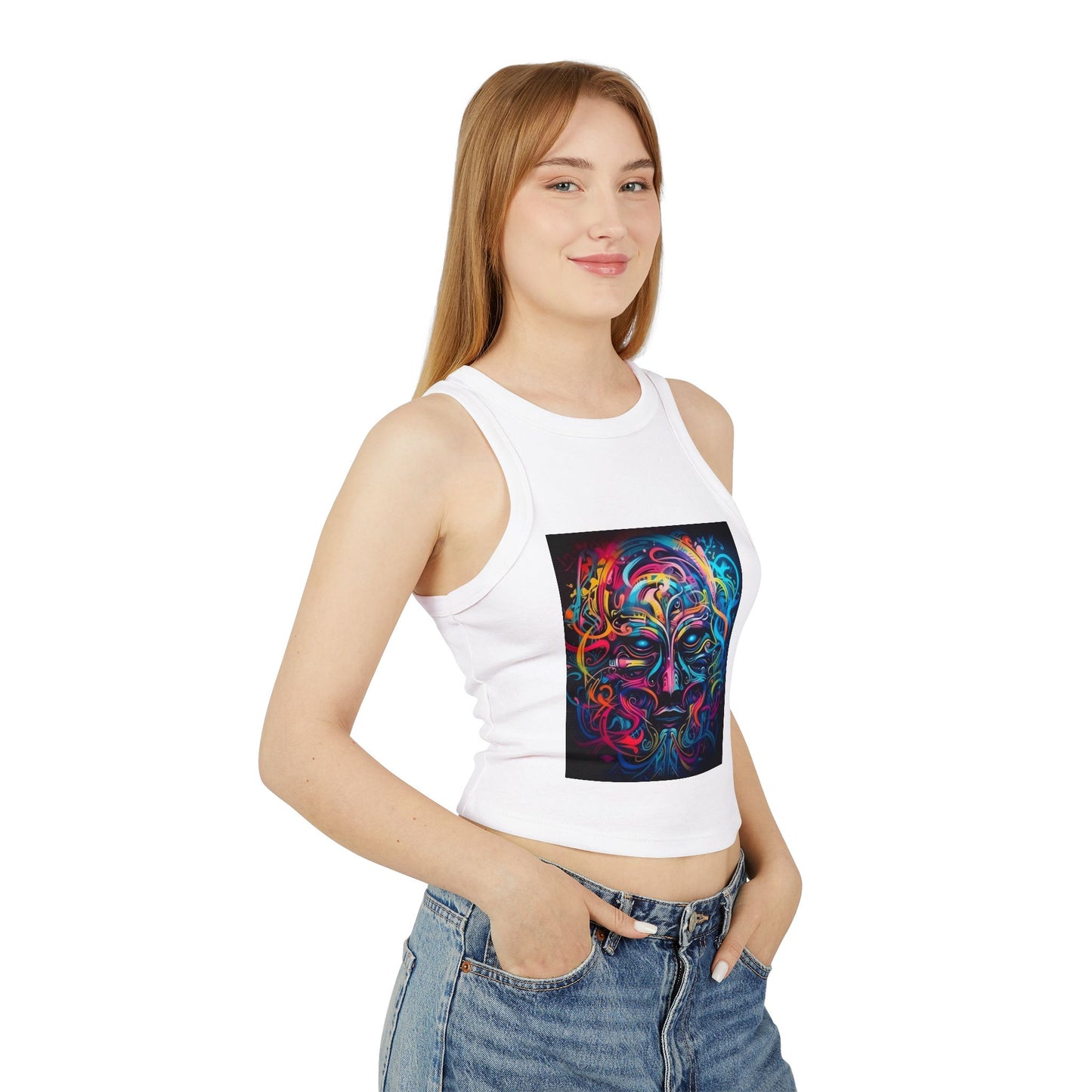 Women's Micro Rib Racer Tank Top