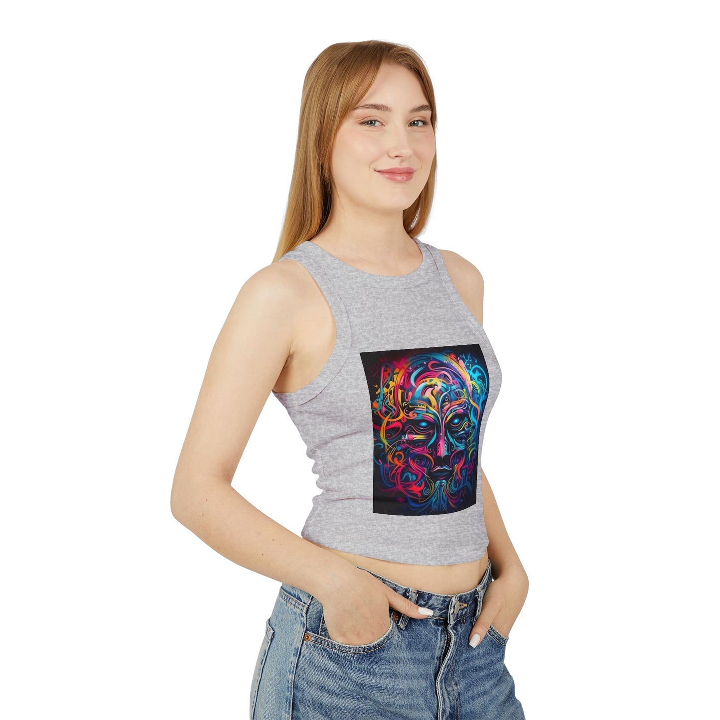 Women's Micro Rib Racer Tank Top