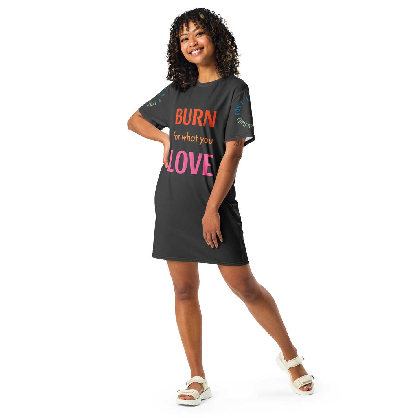 Burn For What You Love T-shirt dress